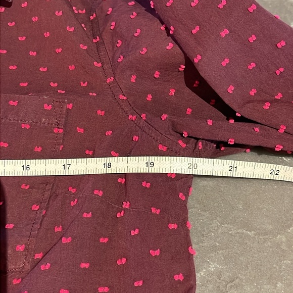 A New Day Swiss Dot Long Sleeve Top- L - Picture 5 of 6